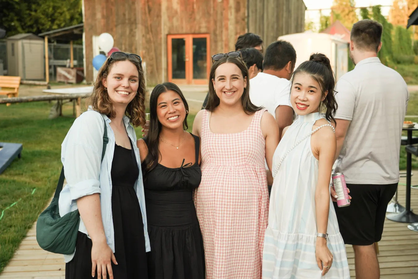 Alums connecting as they celebrate their Class of 2014 Pacific Academy 10-Year Reunion